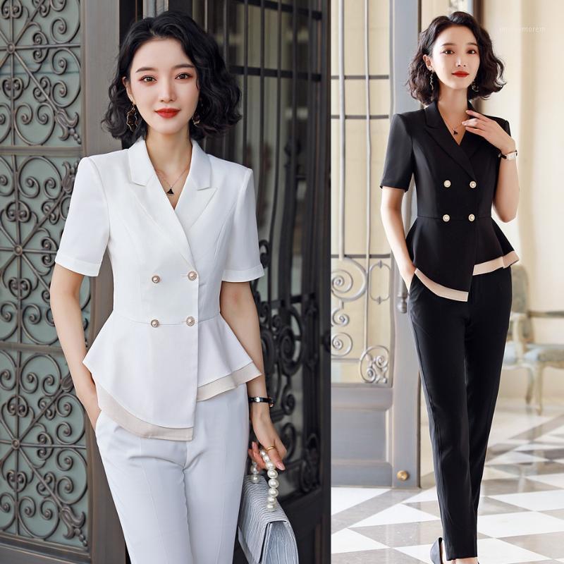 Summer Fashion Office Ladies White Blazer Women Business Suits with Pant and Jacket Sets Short Sleeve Female Clothes1, Champagne
Summer Fashion Office Ladies White Blazer Women Business Suits with Pant and Jacket Sets Short Sleeve Female Clothes1, Champagne