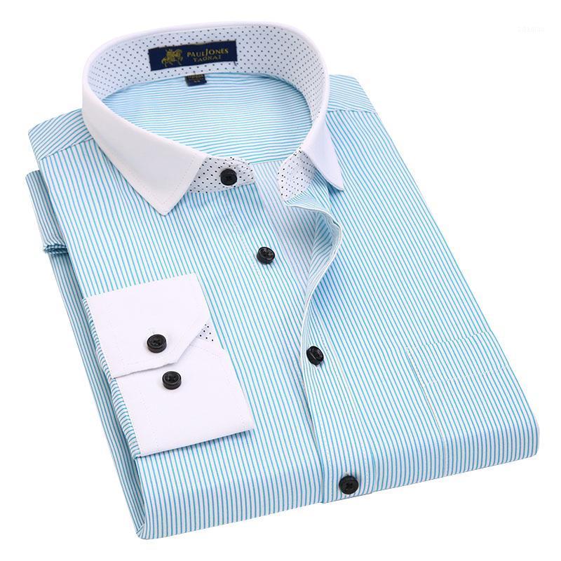 Contrast Collar Long Sleeve Men Dress Shirt Striped Plaid Regular Fit Male Casual Social Shirts1, 5755
Contrast Collar Long Sleeve Men Dress Shirt Striped Plaid Regular Fit Male Casual Social Shirts1, 5755