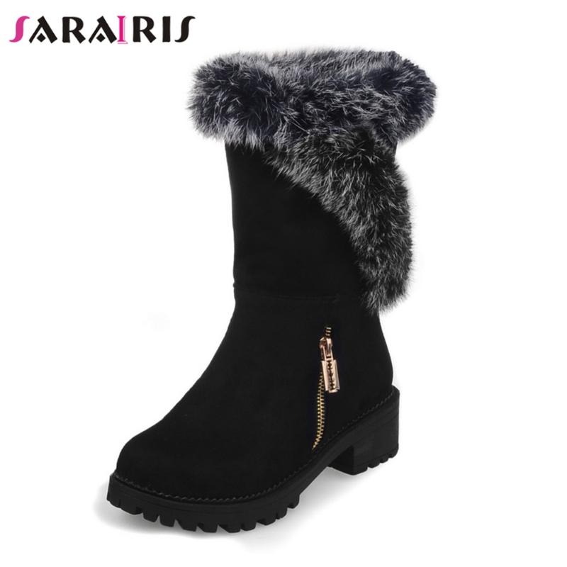 SARAIRIS Plus Size 30-52 New Hot Sale Zipper Square Heels Shoes Woman Casual Winter Black Non-Slip Mid-Calf Platform Snow Boots
SARAIRIS Plus Size 30-52 New Hot Sale Zipper Square Heels Shoes Woman Casual Winter Black Non-Slip Mid-Calf Platform Snow Boots