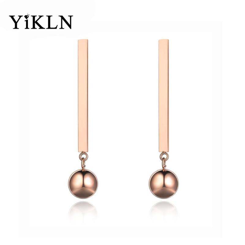 YiKLN Style Stainless Steel Round Ball Dangle Earrings For Women Trendy Rose Gold Ear Jewelry Party Anniversary Gift YE19044
YiKLN Style Stainless Steel Round Ball Dangle Earrings For Women Trendy Rose Gold Ear Jewelry Party Anniversary Gift YE19044