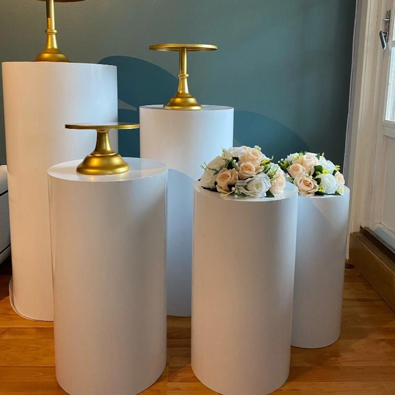 Party Decoration 2022 Round 3-5pcs Risers White Iron Cylinder Plinth Display Pedestal Wedding Decorations
Party Decoration 2022 Round 3-5pcs Risers White Iron Cylinder Plinth Display Pedestal Wedding Decorations