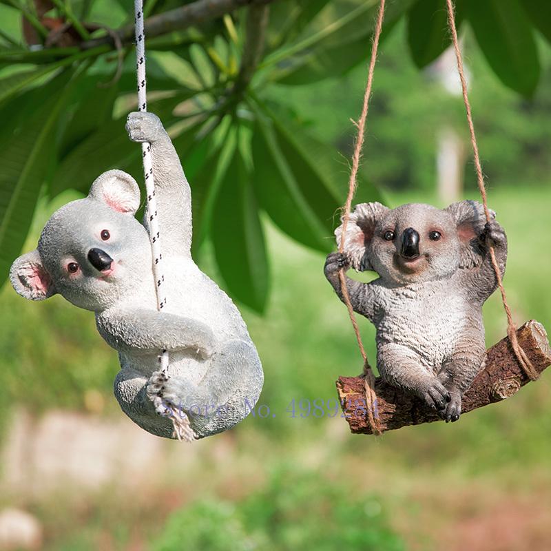 Creative Simulation animal outdoor patio garden Cartoon Koala panda Swinging suspension Animal sculpture Crafts decorations
Creative Simulation animal outdoor patio garden Cartoon Koala panda Swinging suspension Animal sculpture Crafts decorations