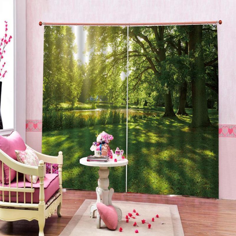 Photo Customized size Fashion 3D Home Decor Curtains Beautiful green forest Curtains for living room bedroom Drapes1, As pic
Photo Customized size Fashion 3D Home Decor Curtains Beautiful green forest Curtains for living room bedroom Drapes1, As pic