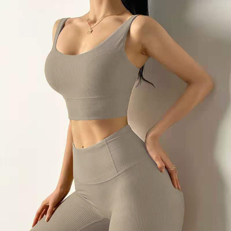 Yoga Outfit 6 Colors Women Seamless 2PCS Set Crop Top Bra Leggings Gym Sportsuit Sexy Workout Fitness High Waist Running 049, Brown
Yoga Outfit 6 Colors Women Seamless 2PCS Set Crop Top Bra Leggings Gym Sportsuit Sexy Workout Fitness High Waist Running 049, Brown
