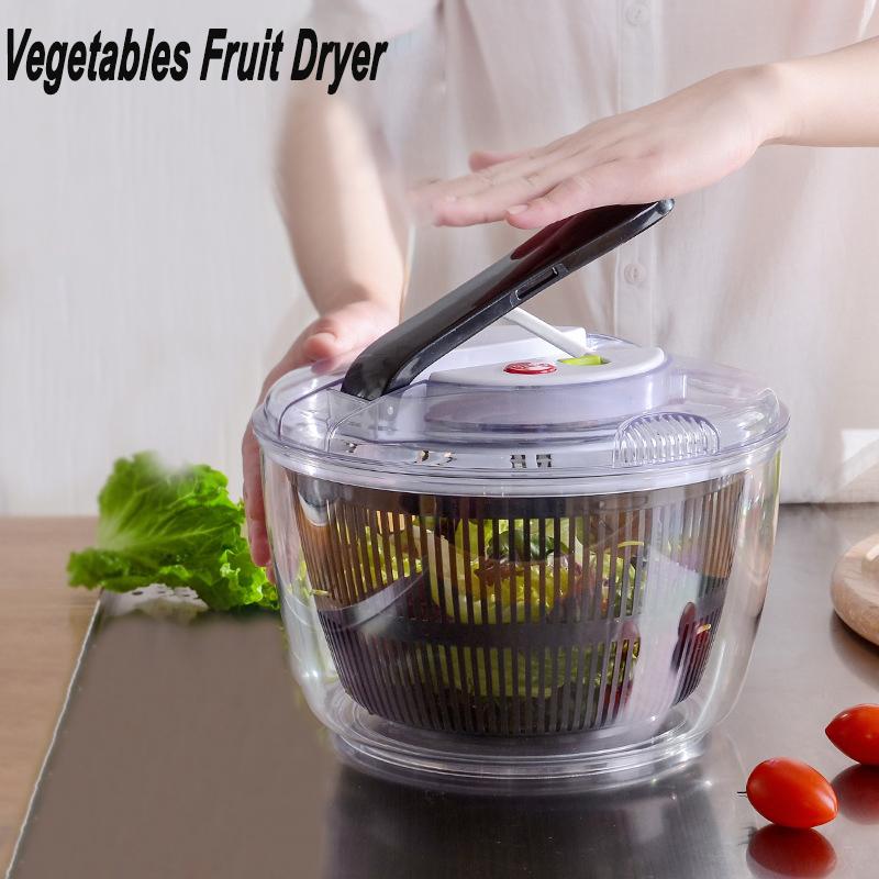 Vegetables Fruits Dryer Salad Spinner Fruit Wash Clean Basket Storage Drying Machine Useful Kitchen Tools Vegetable Dehydrator 
Vegetables Fruits Dryer Salad Spinner Fruit Wash Clean Basket Storage Drying Machine Useful Kitchen Tools Vegetable Dehydrator