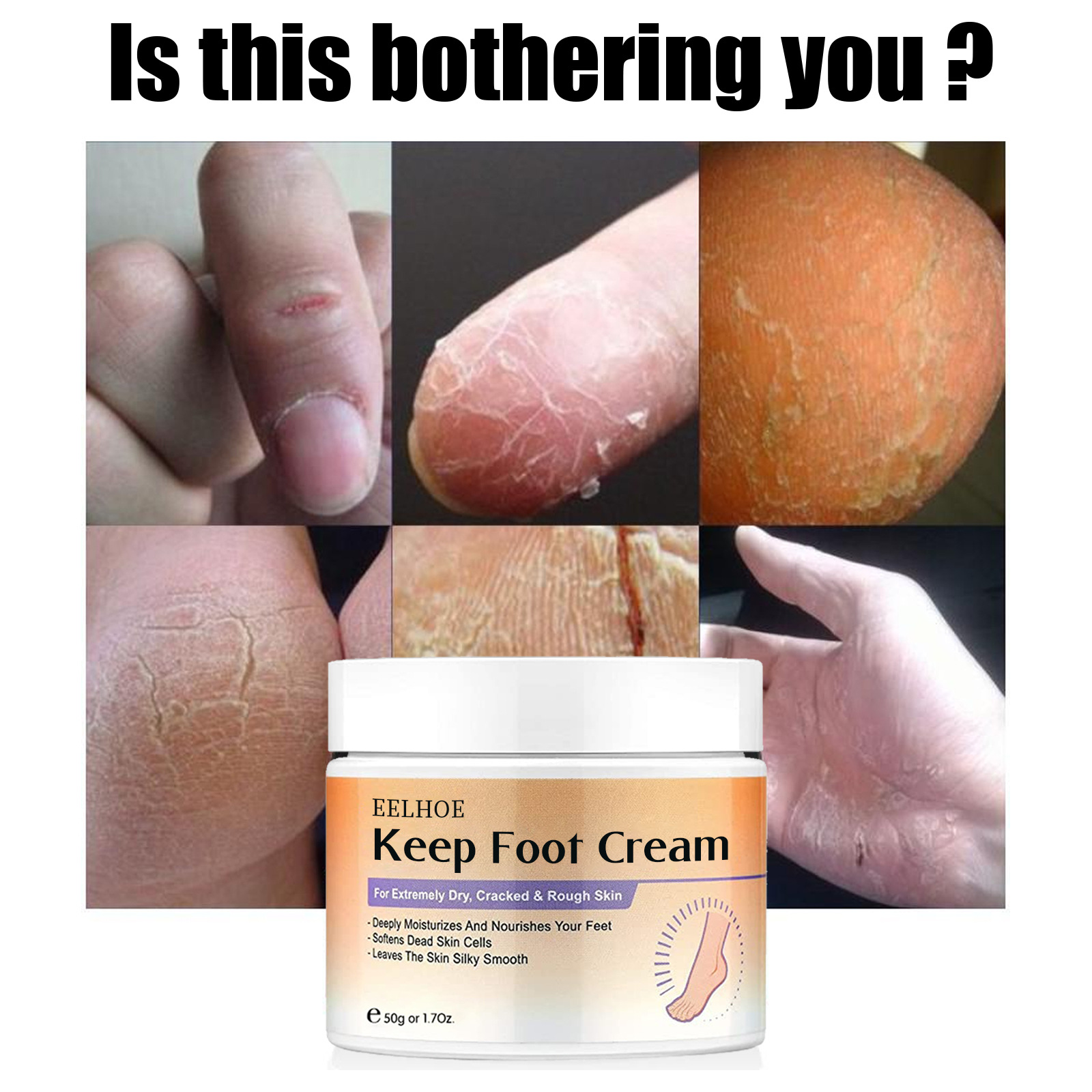 Free freight EELHOE OEM ODM Foot Massage Peeling Cream Foot Care Moisturizing 
Free freight EELHOE OEM ODM Foot Massage Peeling Cream Foot Care Moisturizing