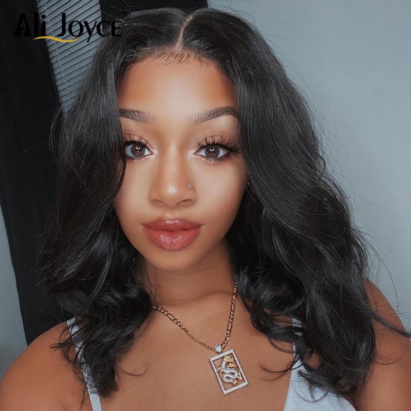 Short Bob Wavy Wig Body Wave 13X4 Lace Front Human Hair Wigs For Women 4x4 Closure Wig Prep lucked #1B Brazillian Ali Joyce
Short Bob Wavy Wig Body Wave 13X4 Lace Front Human Hair Wigs For Women 4x4 Closure Wig Prep lucked #1B Brazillian Ali Joyce