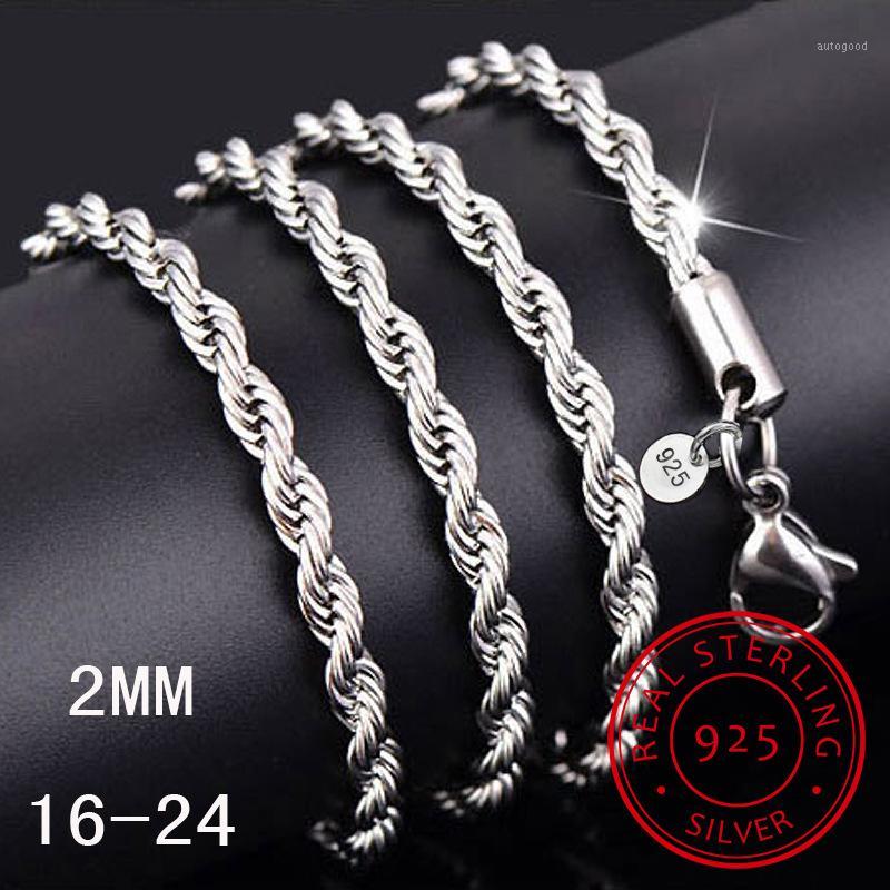 Chains Wholesale Personality Fashion Unisex Party Wedding Gift Silver 4MM Rope Chain 925 Sterling Necklace NC1861
Chains Wholesale Personality Fashion Unisex Party Wedding Gift Silver 4MM Rope Chain 925 Sterling Necklace NC1861
