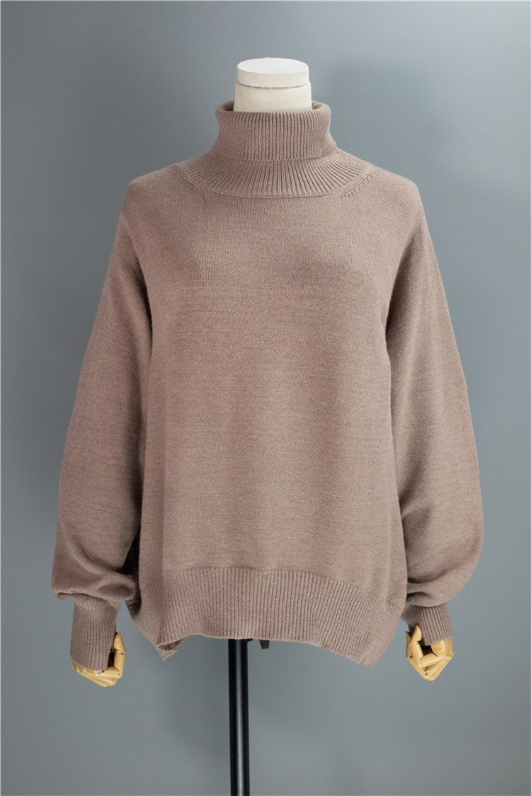 Colorfaith New Women's Autumn Winter Korean Style Knitwear Turtleneck Warm Pullover Solid Minimalist Elegant Sweater SW7276 201023