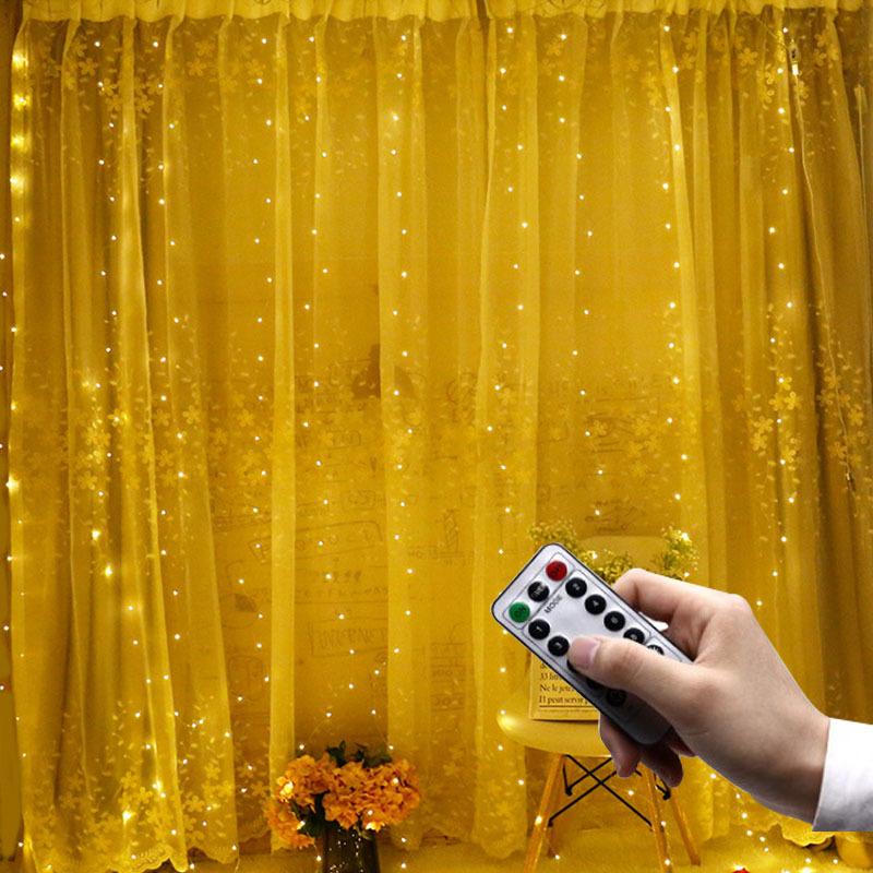 Strings 3X3/3X2/3X1M Garland Curtain Festoon Led Light Remote Control Usb String Lights Christmas Decorations For Home Window
Strings 3X3/3X2/3X1M Garland Curtain Festoon Led Light Remote Control Usb String Lights Christmas Decorations For Home Window