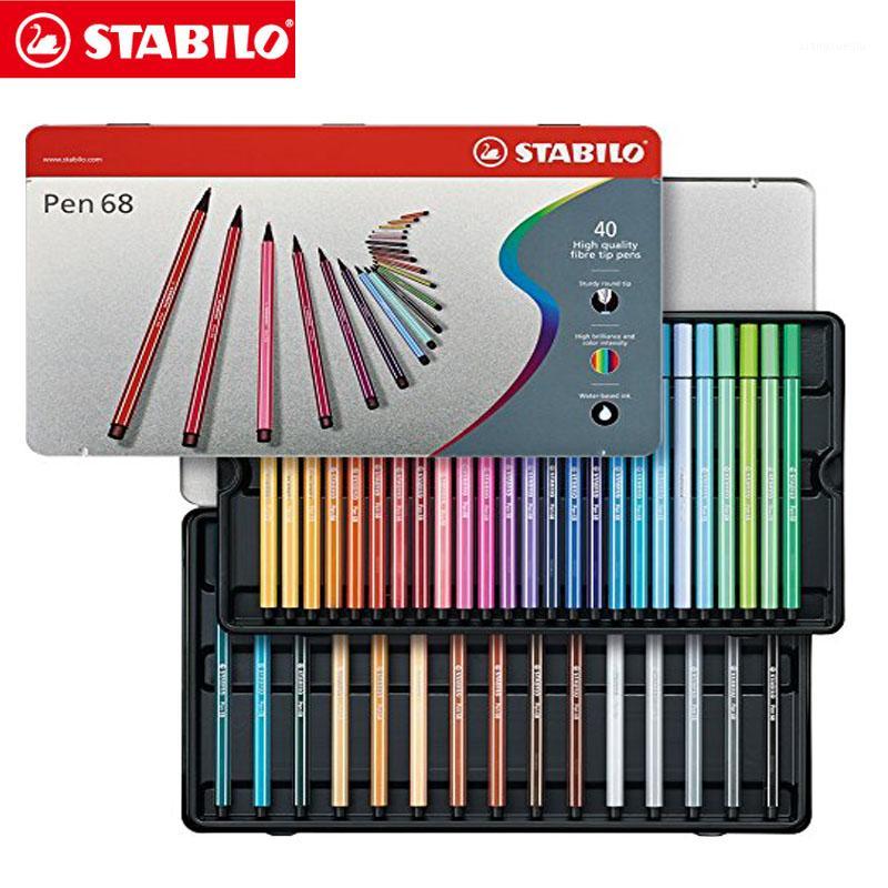 40 Colors Stabilo Pen 68 Coloring Felt-tip Art Marker Watercolor Professional Drawing Graphic Pen 1 mm Metal tin Set1
40 Colors Stabilo Pen 68 Coloring Felt-tip Art Marker Watercolor Professional Drawing Graphic Pen 1 mm Metal tin Set1