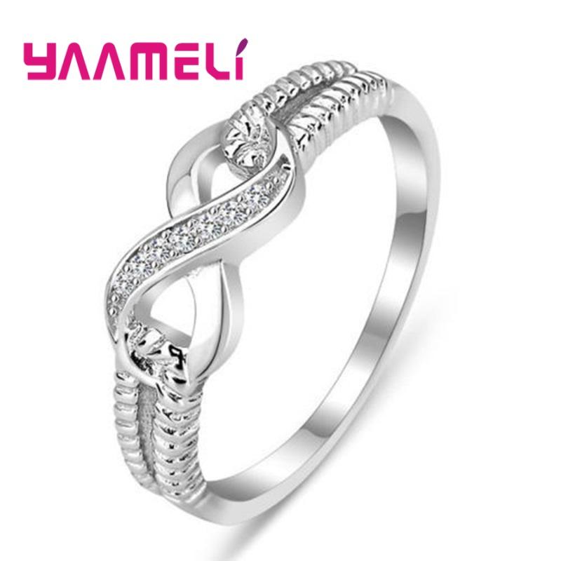 Sweet Bowknot Infinity Love Letter 8 Finger Ring for Women Top Grade Cubic Zircon 925 Sterling Silver Wedding Band S925 Jewelry
Sweet Bowknot Infinity Love Letter 8 Finger Ring for Women Top Grade Cubic Zircon 925 Sterling Silver Wedding Band S925 Jewelry