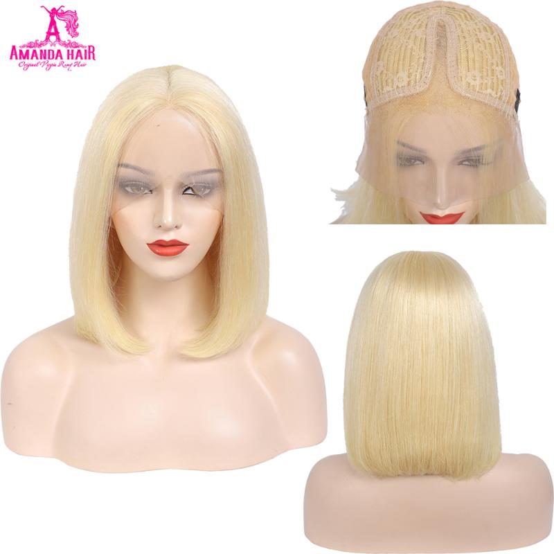 Amanda 13x1 Blonde Lace Wig 150 Density Short Bob Straight Human Hair Wigs #613 Remy Blonde Pixie Cut Bob Human Hair Wigs, Natural color
Amanda 13x1 Blonde Lace Wig 150 Density Short Bob Straight Human Hair Wigs #613 Remy Blonde Pixie Cut Bob Human Hair Wigs, Natural color