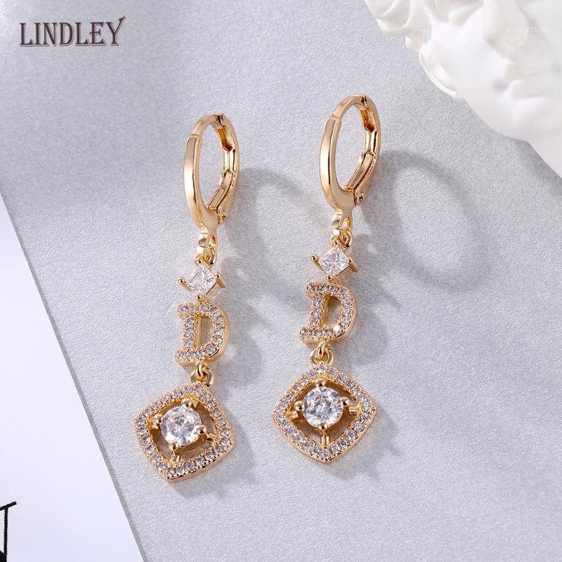 LINDLEY dangle Drop Long Letter Women's Earrings 585 Rose Gold CZ Zircon Earrings Fashion New Ladies Jewelry Wedding Party Gift1
LINDLEY dangle Drop Long Letter Women's Earrings 585 Rose Gold CZ Zircon Earrings Fashion New Ladies Jewelry Wedding Party Gift1