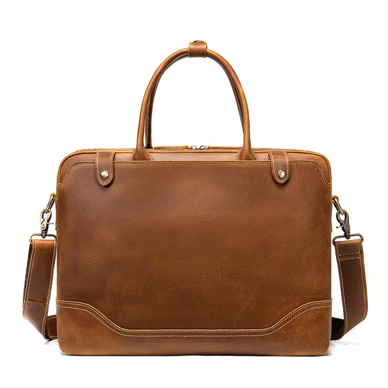 Vintage Men's Leather Bag Men's Briefcase Office Bags For Men Bag Man's Genuine Leather Laptop Bags Male Tote Briefcase Handbag, Brown
Vintage Men's Leather Bag Men's Briefcase Office Bags For Men Bag Man's Genuine Leather Laptop Bags Male Tote Briefcase Handbag, Brown