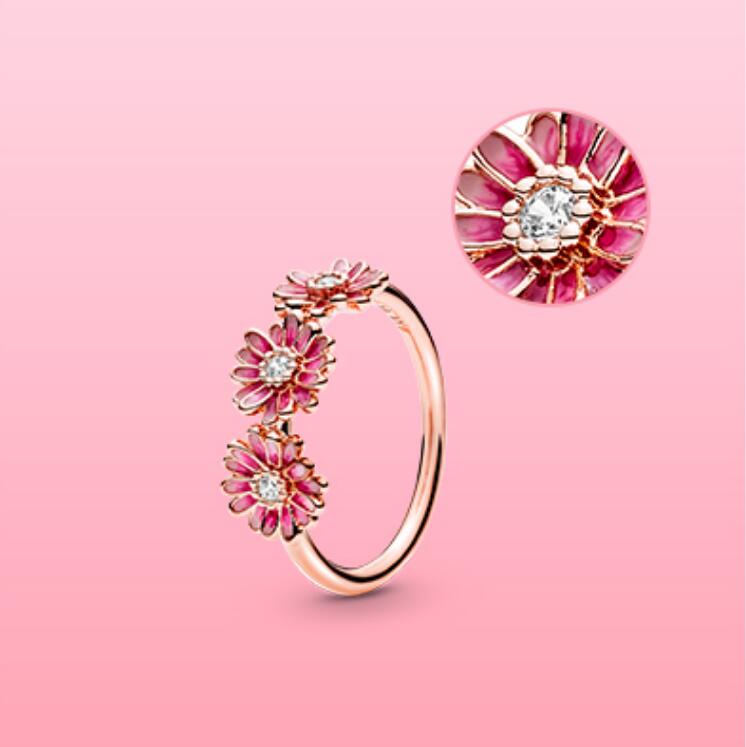 925 Sterling Silver 18K Flowers rings Original Box for Pandora Women Wedding Gift Ring sets
925 Sterling Silver 18K Flowers rings Original Box for Pandora Women Wedding Gift Ring sets