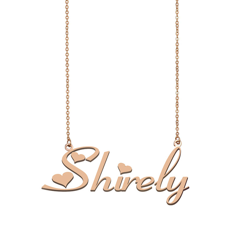 Shirely Name Necklace Custom Nameplate Pendant for Women Girls Birthday Gift Kids Best Friends Jewelry 18k Gold Plated Stainless Steel, Silver
Shirely Name Necklace Custom Nameplate Pendant for Women Girls Birthday Gift Kids Best Friends Jewelry 18k Gold Plated Stainless Steel, Silver