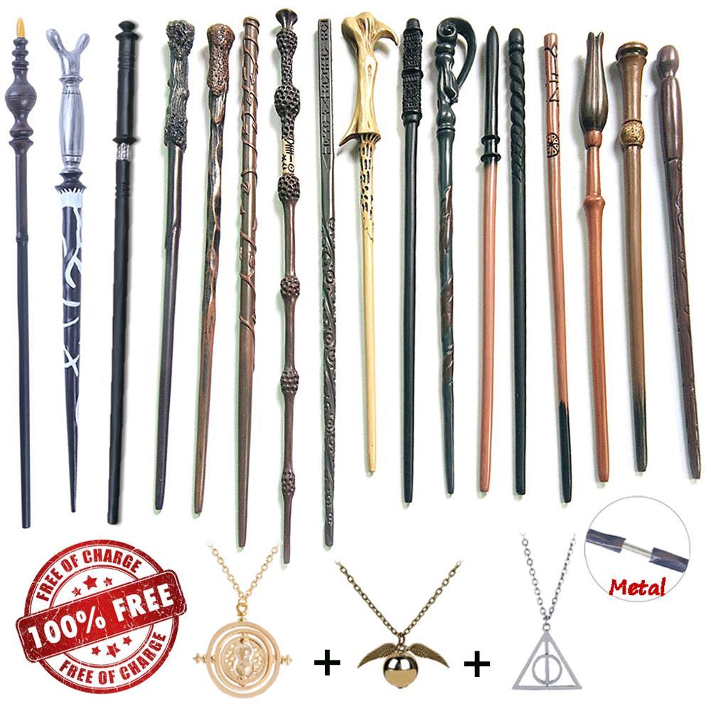 28 Kinds of Metal Core Potters Magic Wands Cosplay Voldmort Hermione Wand Time Turner Hourglass Necklace as Bonus no Box 1020
28 Kinds of Metal Core Potters Magic Wands Cosplay Voldmort Hermione Wand Time Turner Hourglass Necklace as Bonus no Box 1020