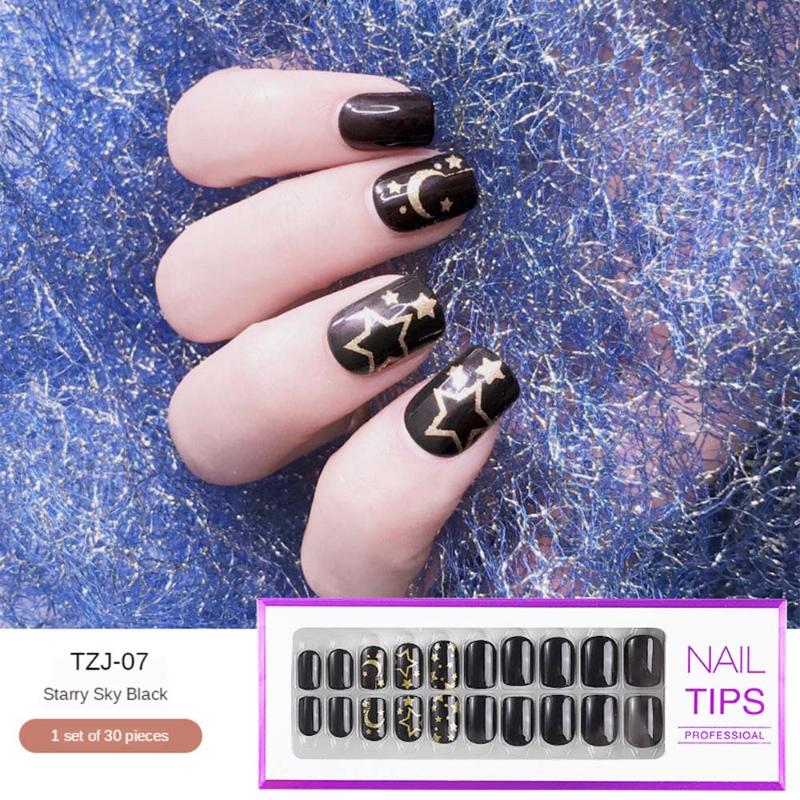 30Pcs Detachable False Nails Wearable Round Head Fake Nails Full Cover ABS Artificial Nail Tips Manicure Tool With Press Glue, Tzj-11
30Pcs Detachable False Nails Wearable Round Head Fake Nails Full Cover ABS Artificial Nail Tips Manicure Tool With Press Glue, Tzj-11