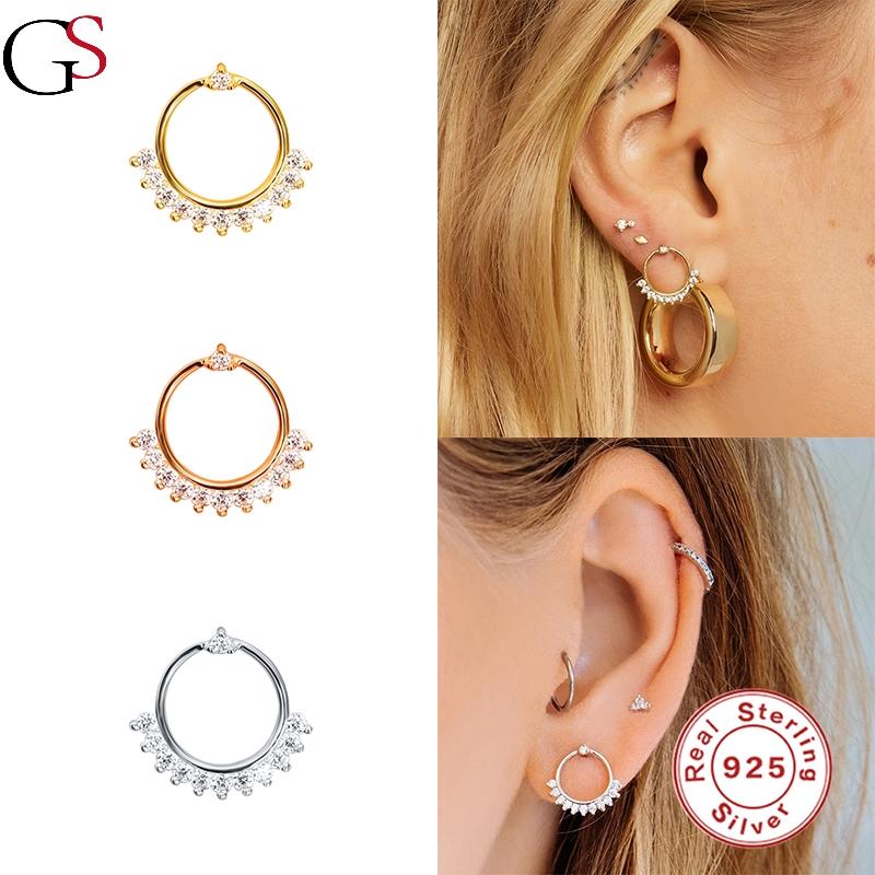 Stud GS 2021 Trend Micro-inlaid Crystal Piercing Earring For Women 925 Sterling Silver Support Reseller Drop
Stud GS 2021 Trend Micro-inlaid Crystal Piercing Earring For Women 925 Sterling Silver Support Reseller Drop