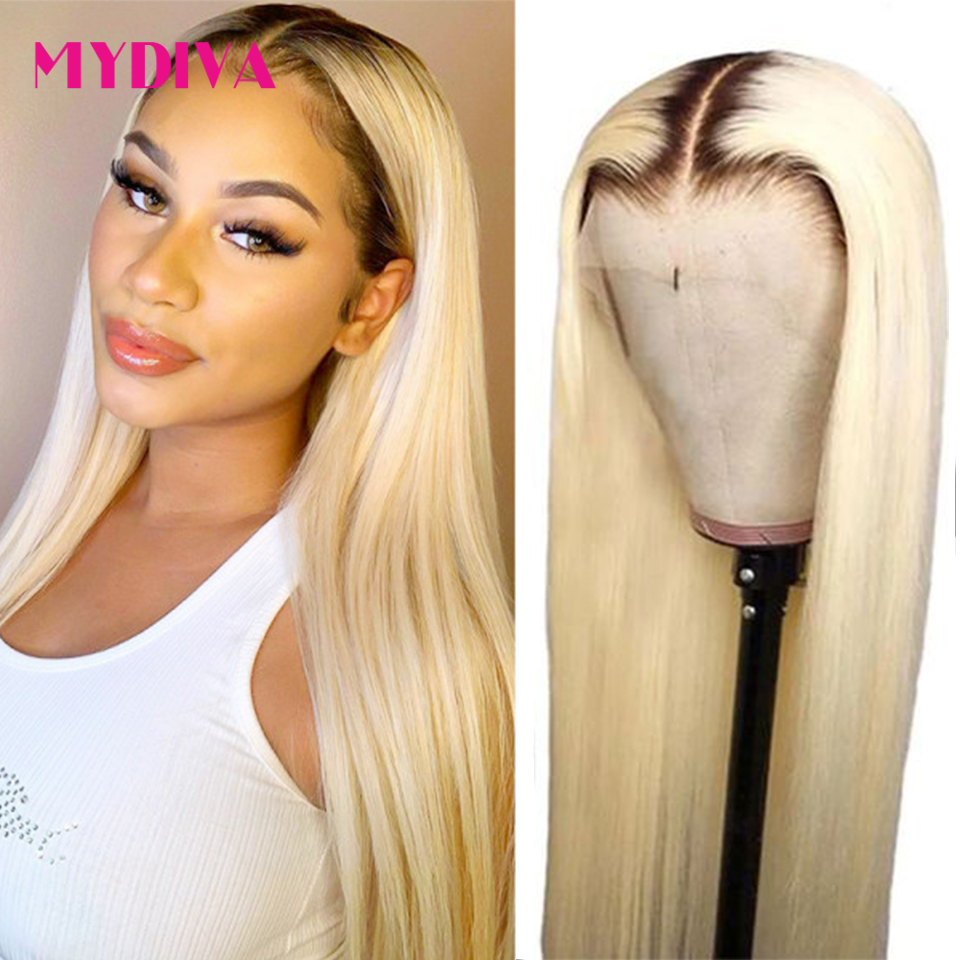 1B/613 Honey Blonde Lace Front Wig Middle Part 13x1 Brazilian Straight Ombre Human Hair Wigs 150% Remy Lace Part Wig Mydiva, Natural color
1B/613 Honey Blonde Lace Front Wig Middle Part 13x1 Brazilian Straight Ombre Human Hair Wigs 150% Remy Lace Part Wig Mydiva, Natural color