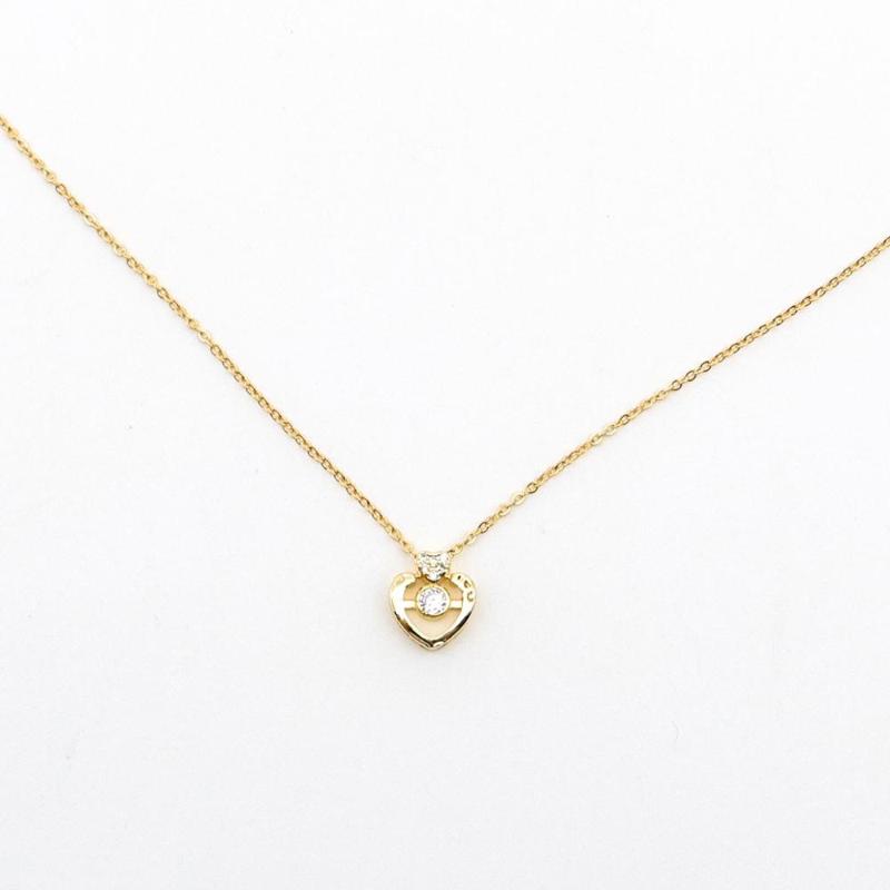 Doreen Box Stainless Steel&Copper Necklace Silver Color Heart Hollow Clear Cubic Zirconia Women Jewelry Birthday Gift 45.5cm 1PC
Doreen Box Stainless Steel&Copper Necklace Silver Color Heart Hollow Clear Cubic Zirconia Women Jewelry Birthday Gift 45.5cm 1PC