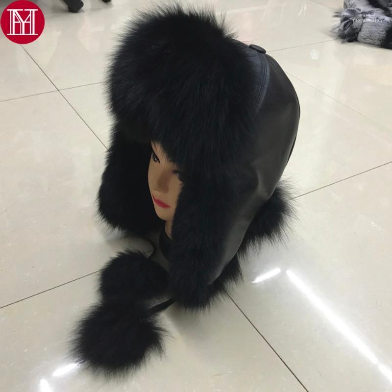 2018 Women Natural Real Fur Hat Winter Ushanka Bomber Cap Russia Snow Wind Thick Warm Fur With Real Sleepskin Leather Caps1, Black
2018 Women Natural Real Fur Hat Winter Ushanka Bomber Cap Russia Snow Wind Thick Warm Fur With Real Sleepskin Leather Caps1, Black