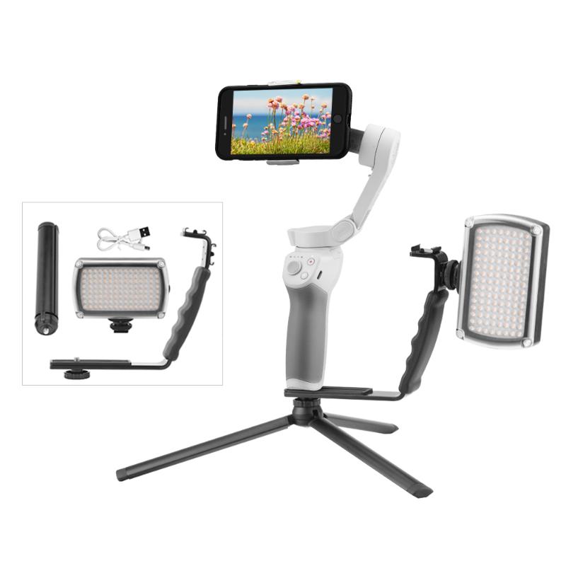 LED Light L-Shaped Handle Holder Kit for DJI OM 4 OSMO Mobile 2 3 Zhiyun Feiyu Expansion Bracket Gimbal Stabilizer Accessories
LED Light L-Shaped Handle Holder Kit for DJI OM 4 OSMO Mobile 2 3 Zhiyun Feiyu Expansion Bracket Gimbal Stabilizer Accessories