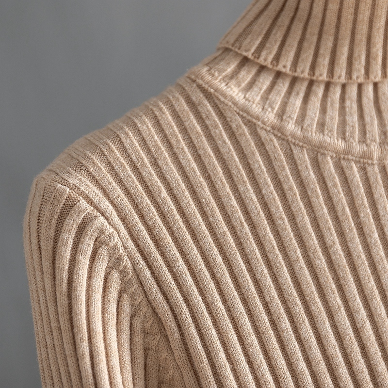 BYGOUBY Autumn Winter Turtleneck Sweater for Women Basic Pullover Sweater Thick Warm Knitted Ribbed Female Jumper Pull Femme 201017