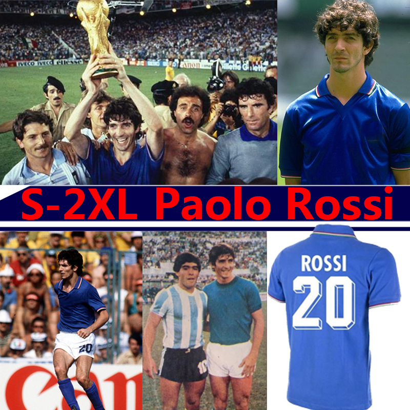 Paolo Rossi maglia 1982 Retro soccer jerseys Ita camisetaly World Cup 1986 90 94 96 98 2000 2006 Maillot R.BAGGIO TOTTI PIRLO football shirt, 1982 away
Paolo Rossi maglia 1982 Retro soccer jerseys Ita camisetaly World Cup 1986 90 94 96 98 2000 2006 Maillot R.BAGGIO TOTTI PIRLO football shirt, 1982 away