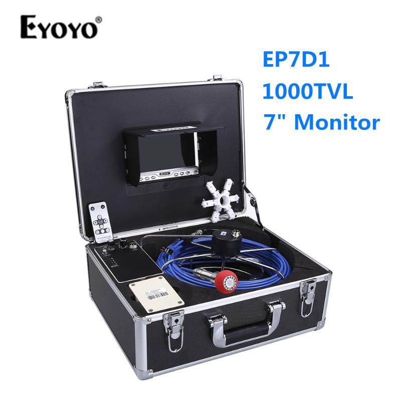 Eyoyo EP7D1 7 Inch monitor Pipeline Endoscope Inspection Camera 40M Underwater Industrial Pipe Sewer Drain Video snake camera
Eyoyo EP7D1 7 Inch monitor Pipeline Endoscope Inspection Camera 40M Underwater Industrial Pipe Sewer Drain Video snake camera