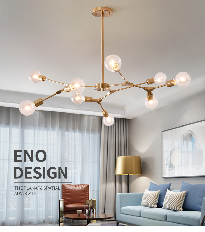 

Nordic Magic Bean Molecular Hanging Light Modern LED Ceiling Chandelier Living Room Bedroom Bar Home Multiple heads Lamp