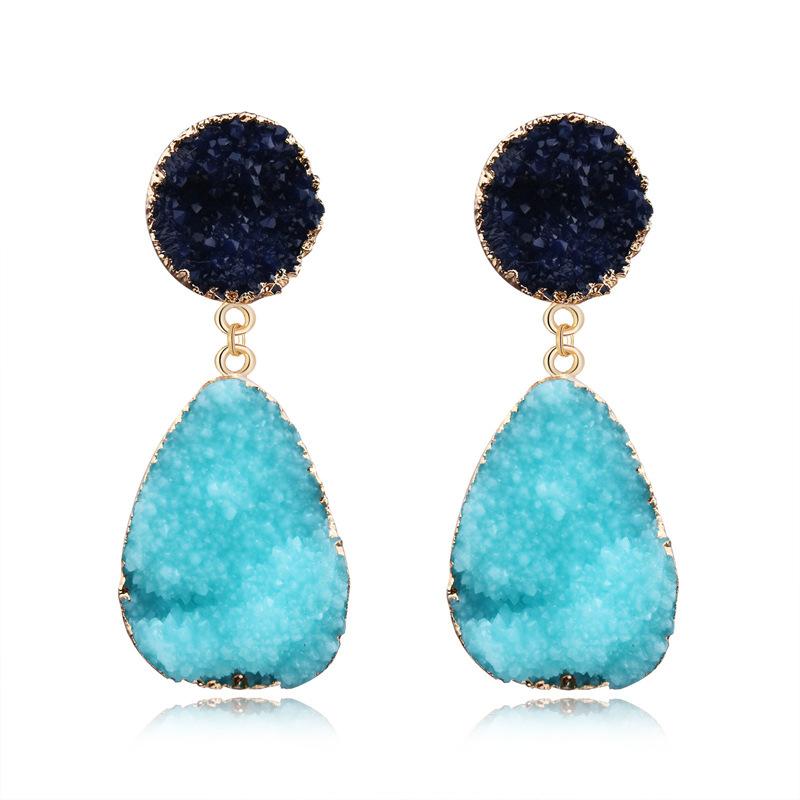 1Pair Fashion Resin Stone Water Drop Earrings For Women Beautiful Gold Color Dangle Earring Jewelry pendientes mujer moda
1Pair Fashion Resin Stone Water Drop Earrings For Women Beautiful Gold Color Dangle Earring Jewelry pendientes mujer moda