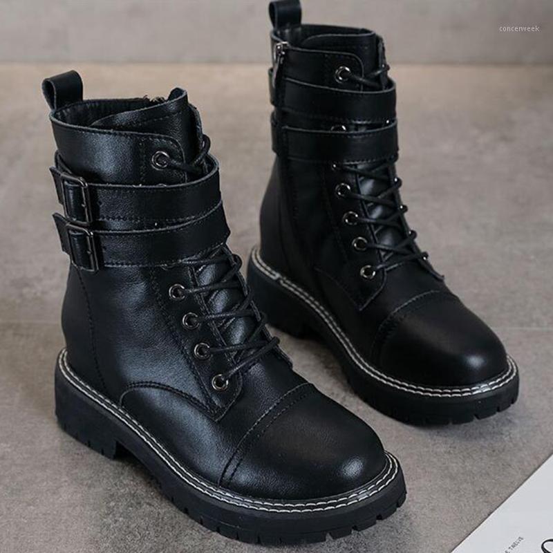 Autumn new Fashion Women's Ankle Boots British style Strap Buckle Internal increase women boots Casual Shoes for women kl6331, Black
Autumn new Fashion Women's Ankle Boots British style Strap Buckle Internal increase women boots Casual Shoes for women kl6331, Black