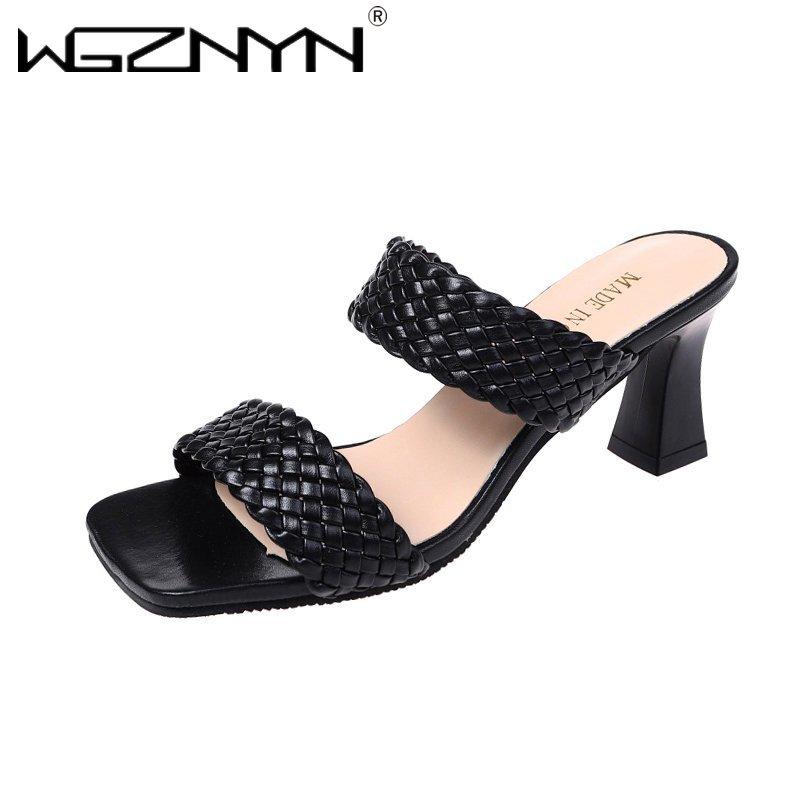 WGZNYN 2021 New Women Brand Summer Slides High Quality Weave Open Toe Flat Casual Slipper Leisure Sandal Female Beach Flip Flops
WGZNYN 2021 New Women Brand Summer Slides High Quality Weave Open Toe Flat Casual Slipper Leisure Sandal Female Beach Flip Flops