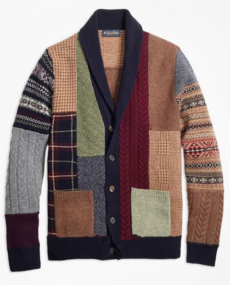 Autumn Men Hooded Wool Cardigan Sweater Jumper Winter Fashion Patchwork Knit Outwear Coat With Pocket 201124