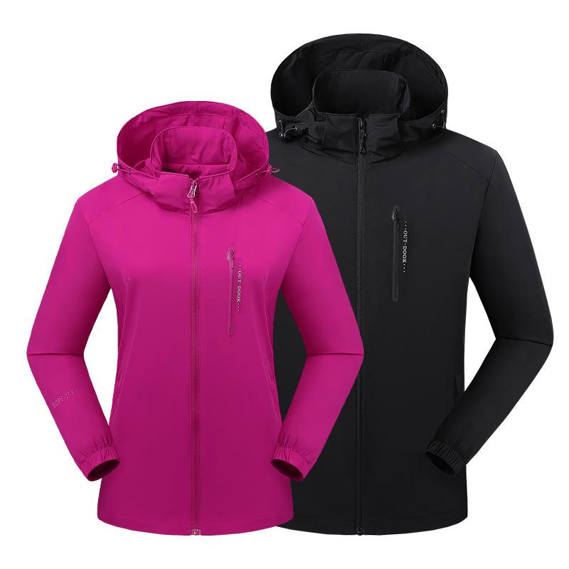 New Quick Dry Lovers' Clothes Men/Women Waterproof Windproof Hooded Outdoor Sports Jacket Lightweight Softshell Hiking Coat, Purple women
New Quick Dry Lovers' Clothes Men/Women Waterproof Windproof Hooded Outdoor Sports Jacket Lightweight Softshell Hiking Coat, Purple women