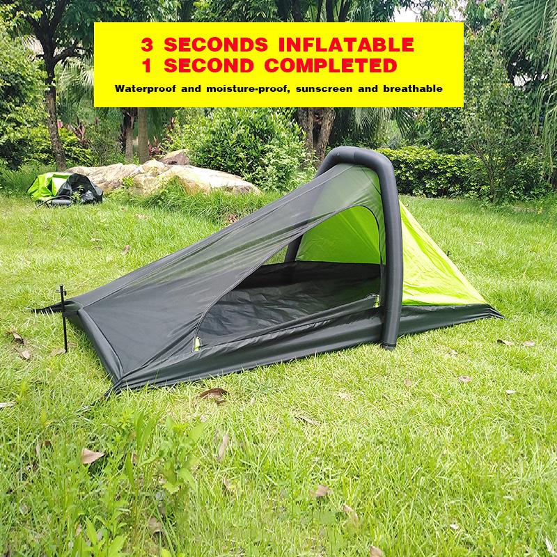Outdoor Camping Inflatable Tent Single Person Automatic Up 4 Seasons Larger Space Waterproof Ultralight Tent Travel Hiking
Outdoor Camping Inflatable Tent Single Person Automatic Up 4 Seasons Larger Space Waterproof Ultralight Tent Travel Hiking