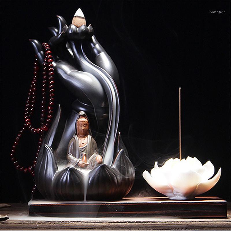 Wholesale- 1 PC Incense Burner Bergamot Lotus Vintage Line Glaze Buddha Incense Censer Ceramic Smoke Backflow Plate1
Wholesale- 1 PC Incense Burner Bergamot Lotus Vintage Line Glaze Buddha Incense Censer Ceramic Smoke Backflow Plate1