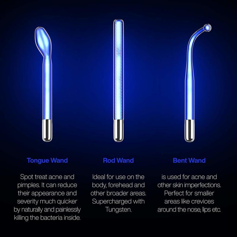 Apparatus High Frequency Machine For Hair Face Anti Aging Therapy Acne Tool Fusion Neon+Argon Wands Skin Beauty 220216