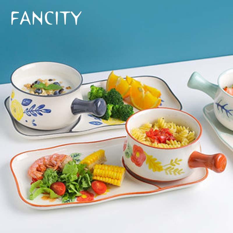 FANCITY Japanese breakfast bowl and plate set for one person creative net red exquisite breakfast tableware plate household
FANCITY Japanese breakfast bowl and plate set for one person creative net red exquisite breakfast tableware plate household