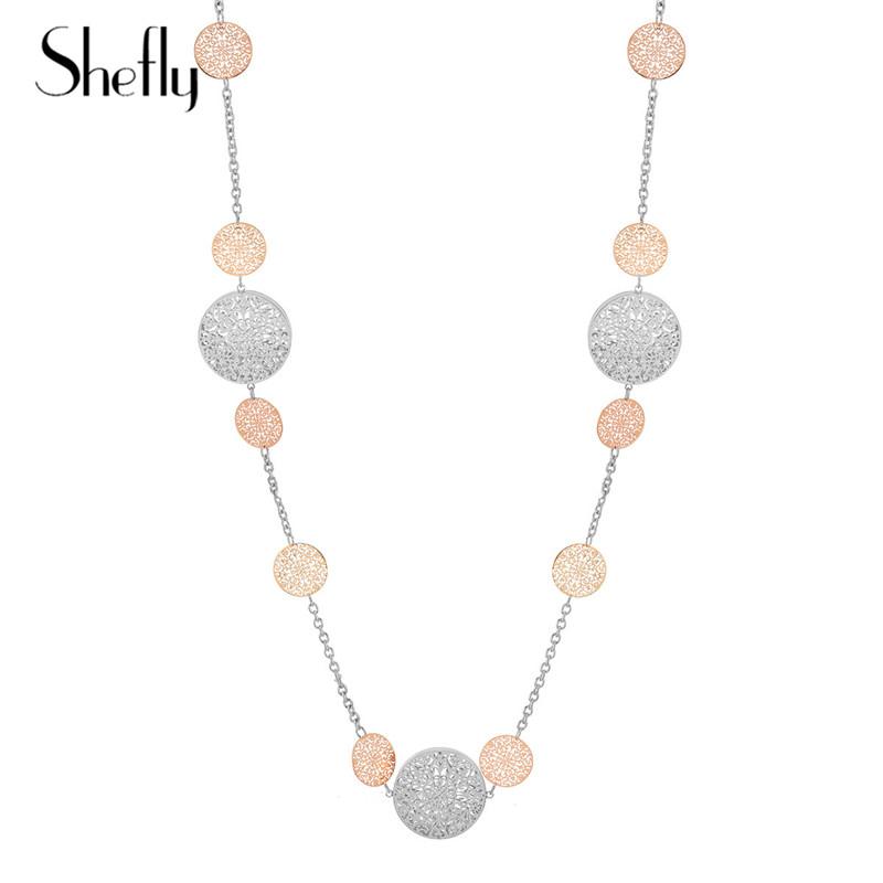 Round Metal Squines Pendants Chain Necklace For Women Long Bohemia Elegant Mix Color Gold Necklace Statement Jewelry 2020
Round Metal Squines Pendants Chain Necklace For Women Long Bohemia Elegant Mix Color Gold Necklace Statement Jewelry 2020