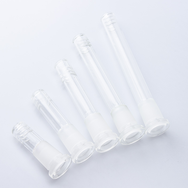 Glass_Shop_420 P005 Down Stem Smoking Accessary Length 10cm 12cm 14cm Glass Dropdown Adapter Dab Rig Glass Pipe Bong Tool 5 Models