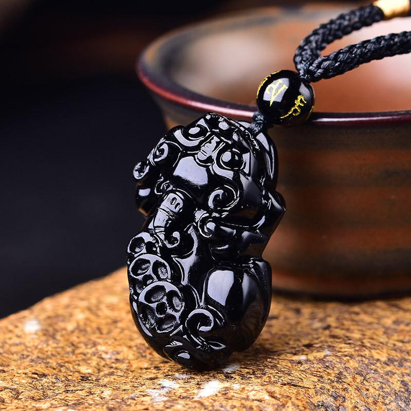 Black Obsidian Stone PiXiu Pendant Necklaces Manual Rope Brave Troops Necklace Fashion Jewelry For Gift Dropship
Black Obsidian Stone PiXiu Pendant Necklaces Manual Rope Brave Troops Necklace Fashion Jewelry For Gift Dropship