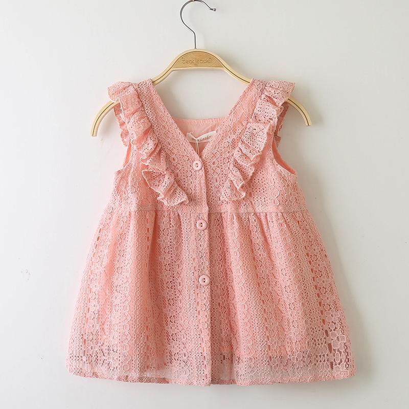 Children's Clothing Summer Girls Princess Dress Lace Flounced Button down Baby Dress L6.6, Style14
Children's Clothing Summer Girls Princess Dress Lace Flounced Button down Baby Dress L6.6, Style14