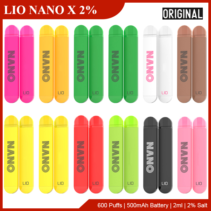 Original LIO NANO X Disposable Vape Mini Electronic Cigarette 500mAh Battery 600+ Puffs 2ml Pods Prefilled Vaporizers Cartridges Portable Va
Original LIO NANO X Disposable Vape Mini Electronic Cigarette 500mAh Battery 600+ Puffs 2ml Pods Prefilled Vaporizers Cartridges Portable Va