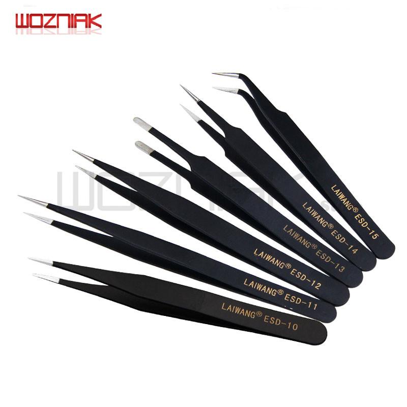 Wozniak Antistatic BGA maintenance tweezers for fingerprint flying line of mobile phone CPU NAND CHIP IC forceps Repair plier
Wozniak Antistatic BGA maintenance tweezers for fingerprint flying line of mobile phone CPU NAND CHIP IC forceps Repair plier