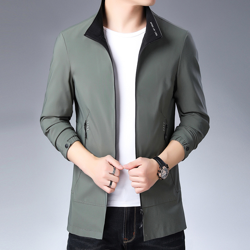 loose in the autumn the new pure color long men jackets windbreaker handsome leisure in long sleeve cuff ZG9003 lapels, Black
loose in the autumn the new pure color long men jackets windbreaker handsome leisure in long sleeve cuff ZG9003 lapels, Black