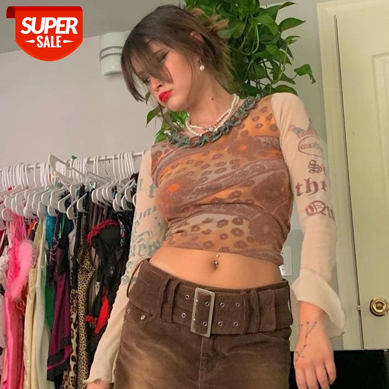 Indie Aesthetics Retro Pattren Mesh T-shirts 90s Fashion Slim O-neck Flare Sleeve Cropped Y2K Tops E-girl Vintage Tees #b00K, White
Indie Aesthetics Retro Pattren Mesh T-shirts 90s Fashion Slim O-neck Flare Sleeve Cropped Y2K Tops E-girl Vintage Tees #b00K, White