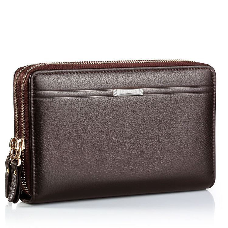 High-Quality Double-Zipper Large-Capacity Men Wallet Card Bag Fashion PU Hand Bag, Black
High-Quality Double-Zipper Large-Capacity Men Wallet Card Bag Fashion PU Hand Bag, Black
